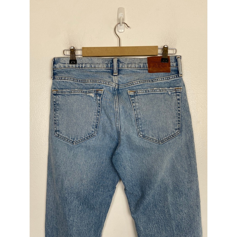 Abercrombie & Fitch 90s Slim Women's‎ Jeans Size 31 Vintage Stretch Light Wash - Picture 5 of 13